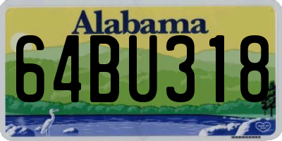 AL license plate 64BU318