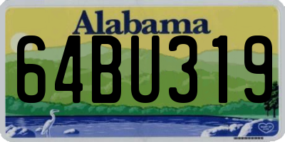 AL license plate 64BU319