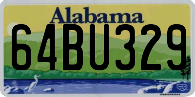 AL license plate 64BU329