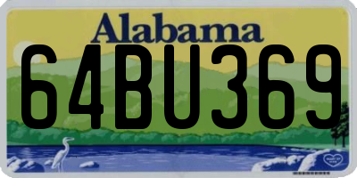 AL license plate 64BU369