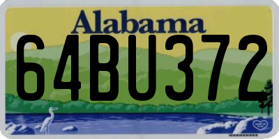 AL license plate 64BU372
