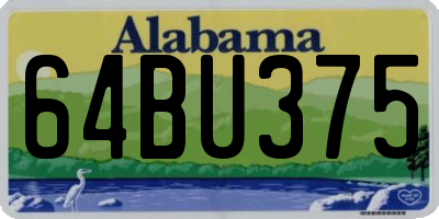 AL license plate 64BU375