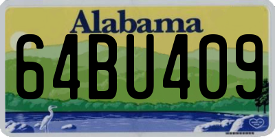 AL license plate 64BU409
