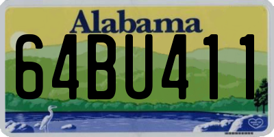 AL license plate 64BU411