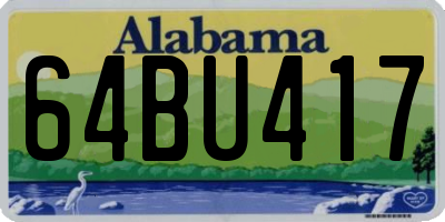 AL license plate 64BU417