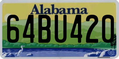 AL license plate 64BU420
