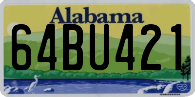 AL license plate 64BU421
