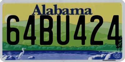 AL license plate 64BU424