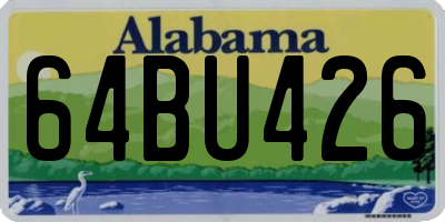 AL license plate 64BU426