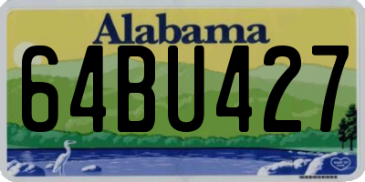 AL license plate 64BU427