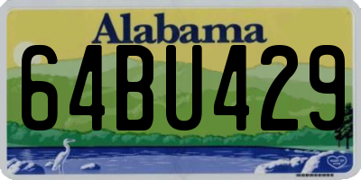 AL license plate 64BU429