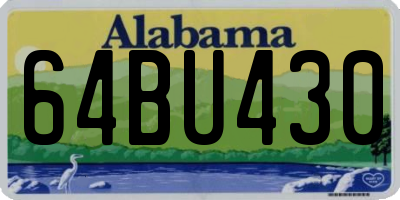 AL license plate 64BU430
