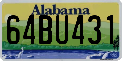 AL license plate 64BU431
