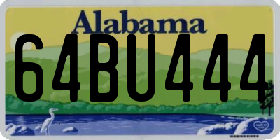 AL license plate 64BU444