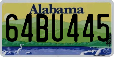 AL license plate 64BU445