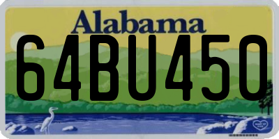 AL license plate 64BU450