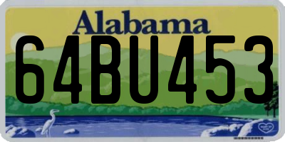 AL license plate 64BU453