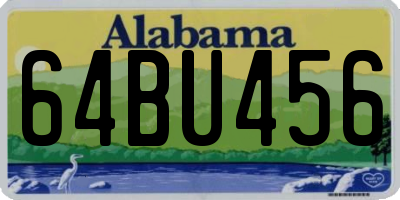 AL license plate 64BU456