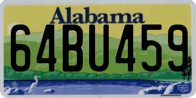 AL license plate 64BU459