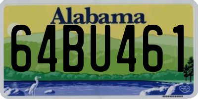 AL license plate 64BU461