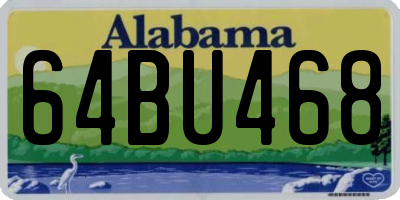 AL license plate 64BU468