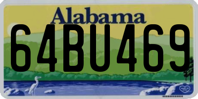 AL license plate 64BU469