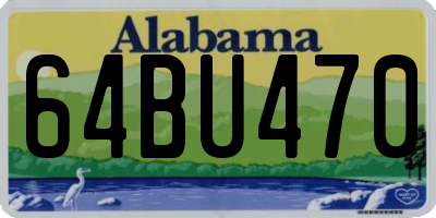 AL license plate 64BU470