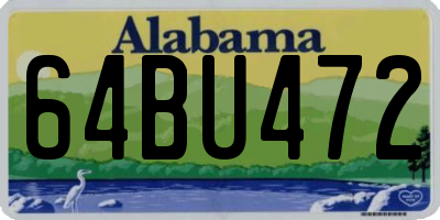 AL license plate 64BU472