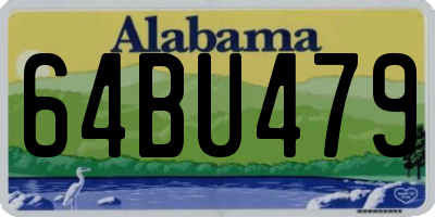 AL license plate 64BU479