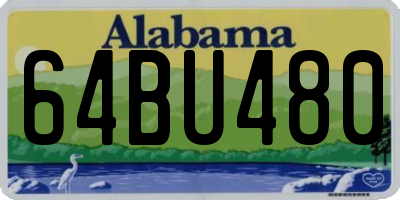 AL license plate 64BU480