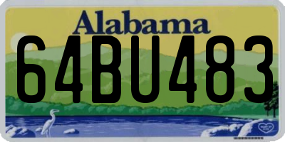 AL license plate 64BU483