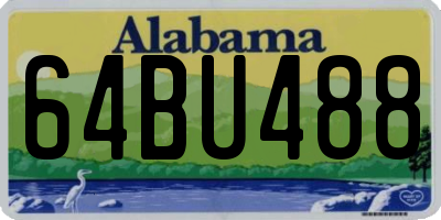 AL license plate 64BU488