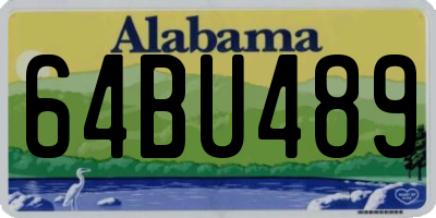 AL license plate 64BU489