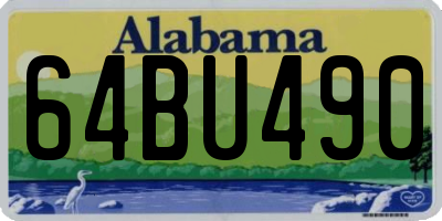 AL license plate 64BU490