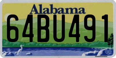 AL license plate 64BU491