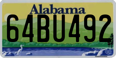 AL license plate 64BU492