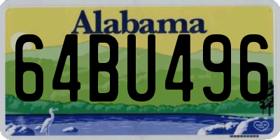 AL license plate 64BU496