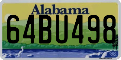 AL license plate 64BU498