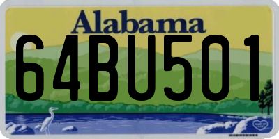 AL license plate 64BU501