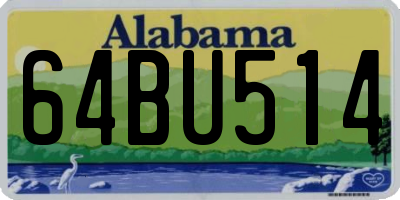 AL license plate 64BU514