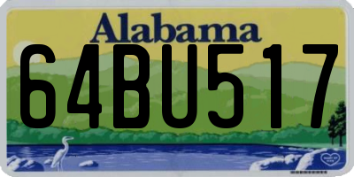 AL license plate 64BU517