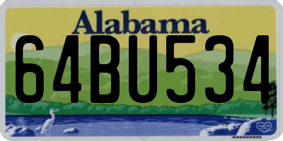 AL license plate 64BU534