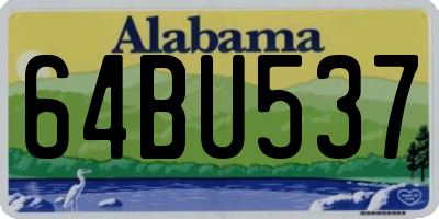 AL license plate 64BU537