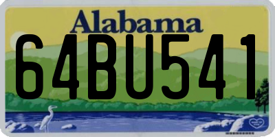 AL license plate 64BU541