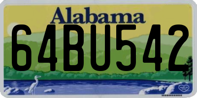 AL license plate 64BU542