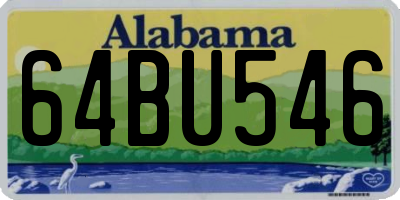 AL license plate 64BU546