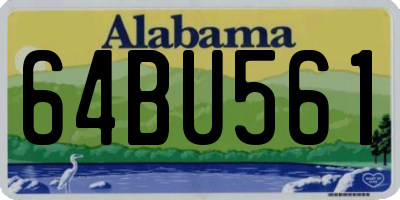AL license plate 64BU561