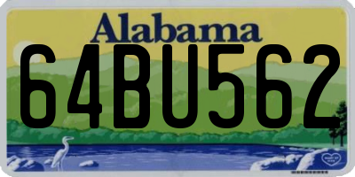 AL license plate 64BU562