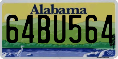 AL license plate 64BU564