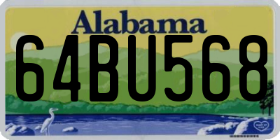 AL license plate 64BU568